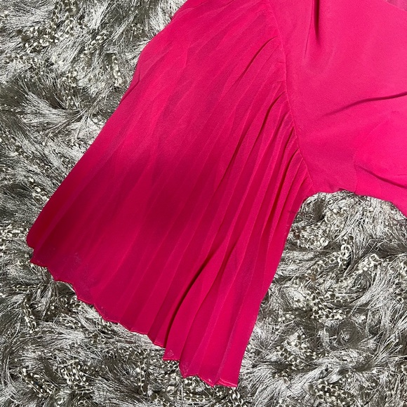 Express Pink Tied Waist Top - Picture 4 of 5